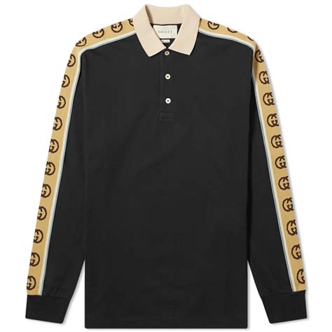 grey gucci shirt|Gucci long sleeve logo shirt.